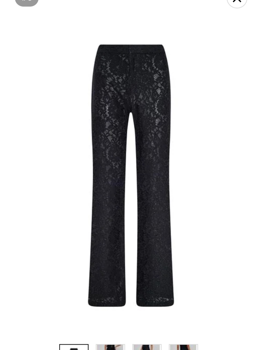 L'AGENCE Black Lace Pants